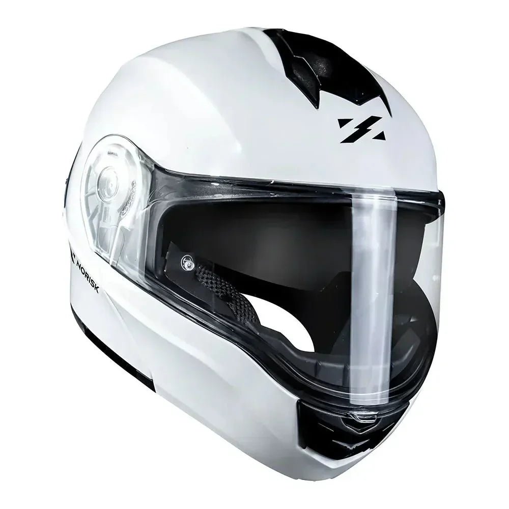 CAPACETE NORISK MOTION MONOCOLOR BRANCO - Imagem 2