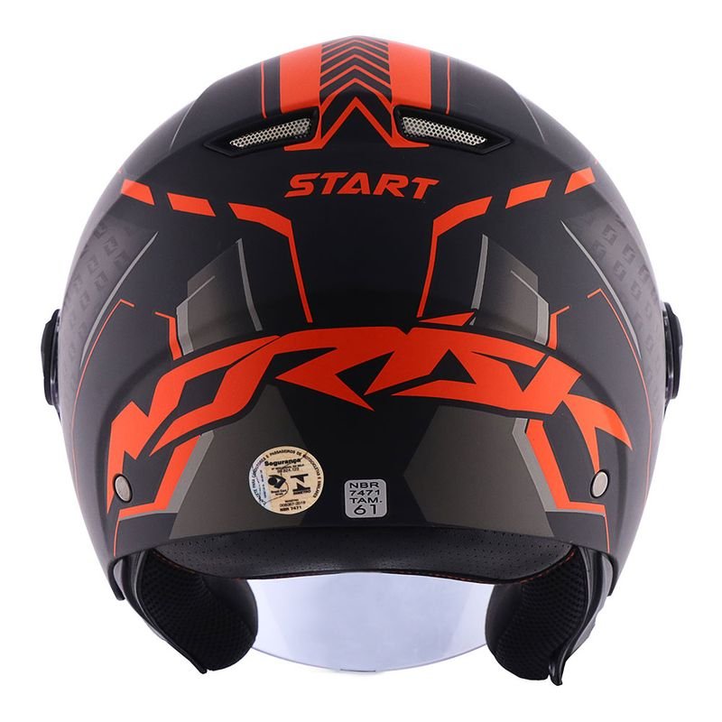 CAPACETE NORISK ORION START PRETO FOSCO - Imagem 3