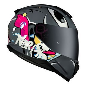 CAPACETE NORISK RAZOR MAD CINZA