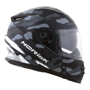 CAPACETE NORISK SOUL DESTROYER CINZA FOSCO/BRANCO