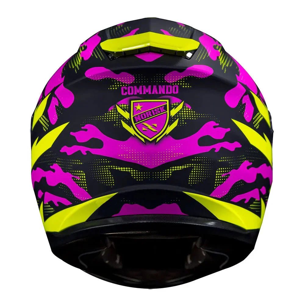 CAPACETE NORISK STRADA COMMANDO ROSA - Imagem 3