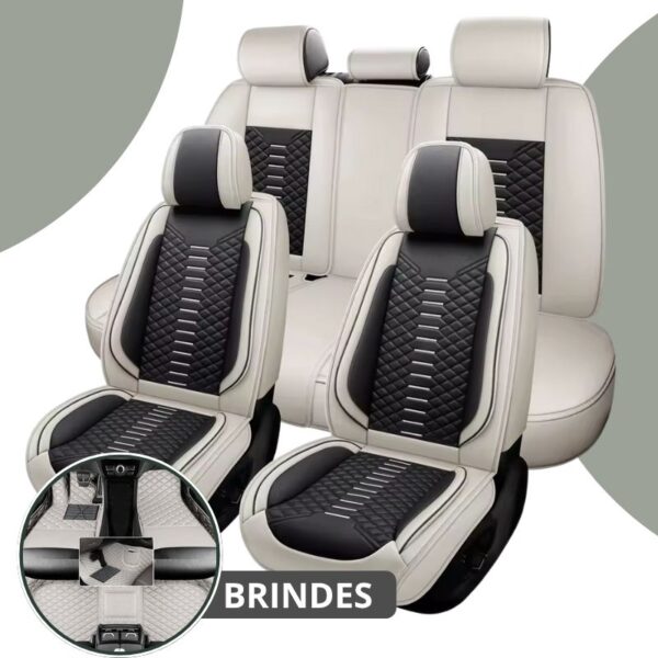 [Modelo Universal] Kit Completo de Capa Para Banco de Carro em Couro Premium - Imagem 11