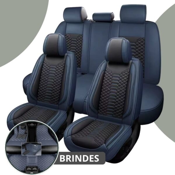 [Modelo Universal] Kit Completo de Capa Para Banco de Carro em Couro Premium - Imagem 13