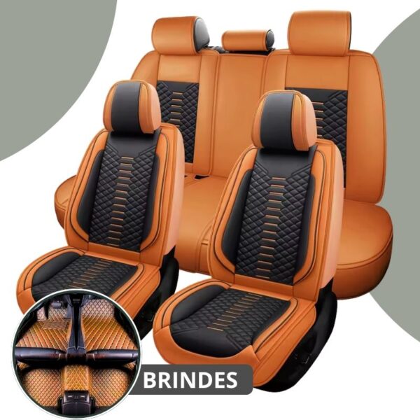 [Modelo Universal] Kit Completo de Capa Para Banco de Carro em Couro Premium - Imagem 12